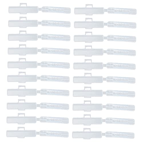 LIFKOME 100 Stück Kabelidentifikationsbox Fall Draht Klein Das Etikett Etui Für Kabeletikettenhalter Wasserfeste Etiketten Zur Beschriftung Plastik Transparent LIFKOME 100 Stück Kabelidentifikationsbox Fall Draht Klein Das Etikett Etui Für Kabeletikettenhalter Wasserfeste Etiketten Zur Beschriftung Plastik Transparent von LIFKOME