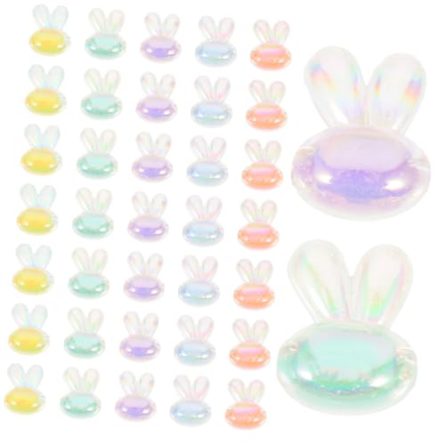 LIFKOME 100 Stück Kaninchen -Perlenschmuck Reiz klein Hase Rosa haarschmuck DIY -Schmuckversorgungen Formperlen für Armbänder Kaninchenperlen für die Schmuckherstellung DIY-Perlen Acryl von LIFKOME