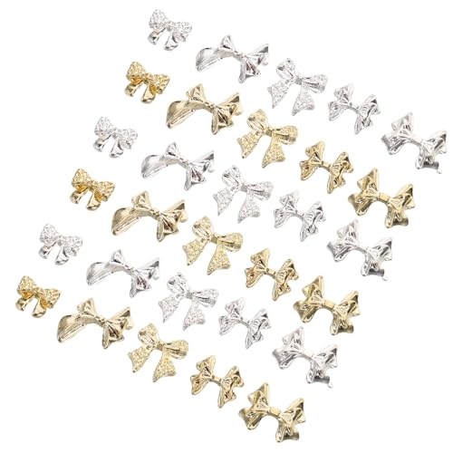 LIFKOME 100 Stück Nagelstecker Mit Schleife Und Knoten: Basteln Sie 3d-maniküre-charms Mit Flacher Rückseite, Glänzende Metall-mini-juwelen Für Diy-dekoration, Und Mädchen, LIFKOME 100 Stück Nagelstecker Mit Schleife Und Knoten: Basteln Sie 3d-maniküre-charms Mit Flacher Rückseite, Glänzende Metall-mini-juwelen Für Diy-dekoration, Und Mädchen, von LIFKOME