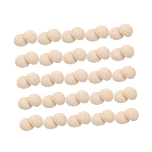 LIFKOME 100 Stück Natürliche Holz Halbkugeln Unbehandelte Halbperlen für DIY Schmuck Bastelbedarf und Wohnaccessoires Nachhaltigem Naturmaterial LIFKOME 100 Stück Natürliche Holz Halbkugeln Unbehandelte Halbperlen für DIY Schmuck Bastelbedarf und Wohnaccessoires Nachhaltigem Naturmaterial von LIFKOME