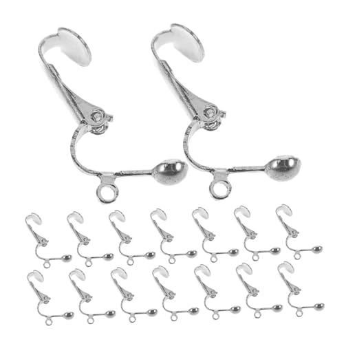 LIFKOME 100 Stück Ohrclips Kupfer zum Aufstecken Ohrring Clip Converter mit Offener Schlaufe zum Umwandeln von Stecker Clip Ohrringe DIY Schmuckzubehör für Damen Vielseitig und Langlebig von LIFKOME