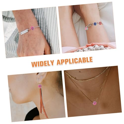 LIFKOME 100 Stück Polymer Clay Perlen Runde Lose Schmuckperlen DIY Armband Zubehör für Erwachsene Bunte Farben zum Auffädeln und Basteln von Halsketten und Armbändern Zufällige Farbe von LIFKOME