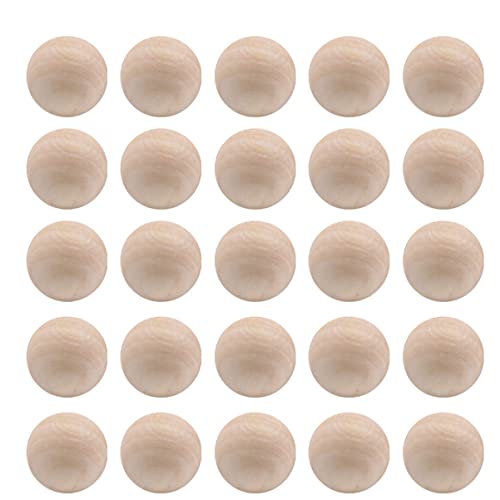 LIFKOME 100 Stück Runde Holzperlen Unbehandelte Diy Bastelmaterialien für Malerei Schmuck Dekoration und Kreative Projekte Holzfarbe von LIFKOME