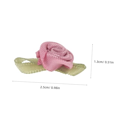 LIFKOME 100 Stück Satinband Rosen Applikationen Handgefertigte Stoffrosen mit Blättern Rosen für DIY Näh Bastelprojekte Hochwertige Blumen für Hochzeitsdeko und Geschenkverpackung LIFKOME 100 Stück Satinband Rosen Applikationen Handgefertigte Stoffrosen mit Blättern Rosen für DIY Näh Bastelprojekte Hochwertige Blumen für Hochzeitsdeko und Geschenkverpackung von LIFKOME