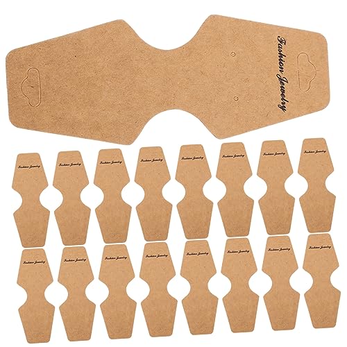 LIFKOME 100 Stück Schmuck Verpackungskarten Hochwertige Karten aus Kraftpapier für Ohrringe und Armbänder für DIY Schmuckpräsentation und Verpackung LIFKOME 100 Stück Schmuck Verpackungskarten Hochwertige Karten aus Kraftpapier für Ohrringe und Armbänder für DIY Schmuckpräsentation und Verpackung von LIFKOME