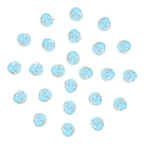 LIFKOME 100 Stück Spacer Glasperlen in See Blau Leuchtend für Schmuckherstellung Armband Ketten DIY Basteln Perlen für Halsketten und Handwerksprojekte von LIFKOME