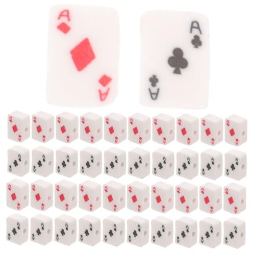 LIFKOME 100 Stück Spielkartenperlen Spielkartenschmuck für lose Basteln Anhänger aus Tonperlen DIY-Perlen Kit zur Herstellung von Perlenschmuck Perlenkette Polymer-Ton LIFKOME 100 Stück Spielkartenperlen Spielkartenschmuck für lose Basteln Anhänger aus Tonperlen DIY-Perlen Kit zur Herstellung von Perlenschmuck Perlenkette Polymer-Ton von LIFKOME
