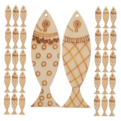 LIFKOME 100 Stück Unfertige Holzfisch Ausschnitte für DIY Bastelprojekte Hängende Holzfische für Dekoration für Kindergarten und Kreative Gestaltung LIFKOME 100 Stück Unfertige Holzfisch Ausschnitte für DIY Bastelprojekte Hängende Holzfische für Dekoration für Kindergarten und Kreative Gestaltung von LIFKOME