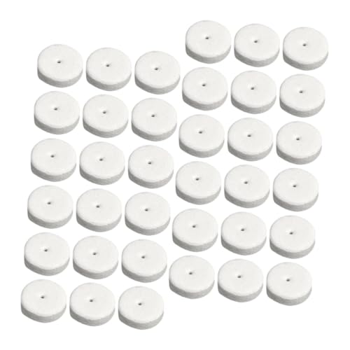 LIFKOME 100 Stück Weiße Schaumstoff Ohrpolster Ohrring Stützpads Schutzscheiben für Ohrläppchen Polster zur Stabilisierung Schwerer Ohrringe für DIY Schmuck und Ohrstecker von LIFKOME