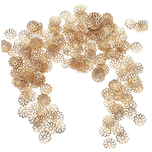 LIFKOME 1000 Stück Blumen Spacer Perlenkappen Metall Schmuckzubehör für Armbänder und Ohrringe zum Basteln von DIY Schmuck von LIFKOME