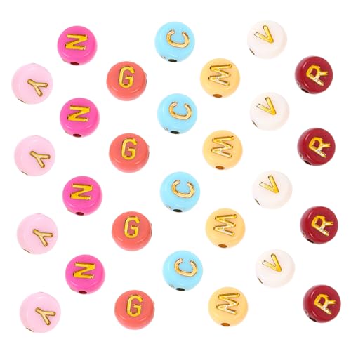 LIFKOME 1000 Stück Teiliges Acryl Buchstabenperlen für Schmuckherstellung Langlebige Spacer Beads für DIY Armbänder Halsketten Anhänger und Kreative Bastelprojekte von LIFKOME