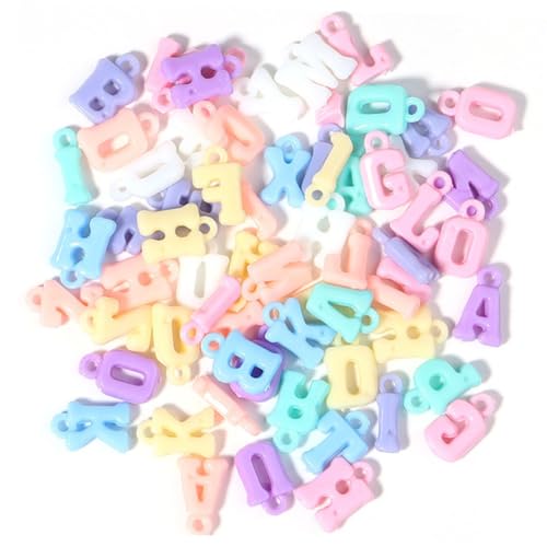 LIFKOME 1000 Stück Teiliges Perlenset Buchstabenperlen zum Auffädeln Bunte Alphabet Perlen für DIY Schmuckherstellung Armbänder Halsketten Bastelbedarf für Partys Hochwertige von LIFKOME