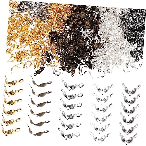 LIFKOME 1000Stücke DIY Schmuck Clips Verbindungselemente für Armbänder und Metallverbindung Schnallen Silber Bronze Weißgold Gold und Gunmetal für Schmuckherstellung von LIFKOME