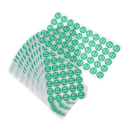 LIFKOME 1000Stücke Qualitätsgeprüfte Aufkleber Selbstklebende Etiketten Für Lager Runde Prüfetiketten Aufkleber Zur Qualitätskontrolle Bestanden von LIFKOME