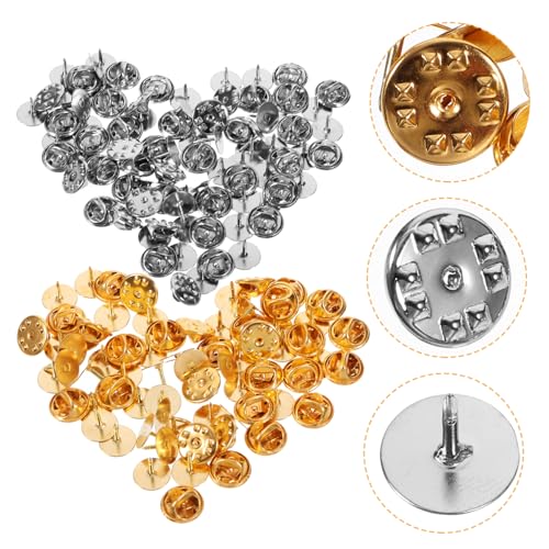 LIFKOME 100Sätze Pin Back Clutch für Emaille Pins für Broschen Hüte Accessoires Kupplung mit Sicherheitsnadel Leicht und Tragbar LIFKOME 100Sätze Pin Back Clutch für Emaille Pins für Broschen Hüte Accessoires Kupplung mit Sicherheitsnadel Leicht und Tragbar von LIFKOME