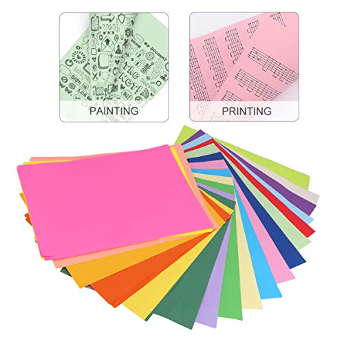LIFKOME 100Stücke Buntpapier Doppelseitig Faltpapier für DIY Origami Bastelpapier Farben für Projekte und Schularbeiten von LIFKOME