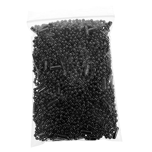 LIFKOME 100Stücke DIY Eisenperlenkette Schwarze Anhängerkette Für Schlüsselanhänger Hundetags Und Schmuck Langlebig Und Vielseitig Einsetzbar Für Bastelprojekte von LIFKOME
