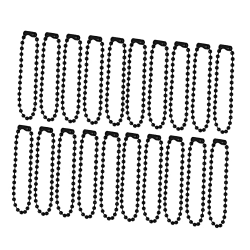 LIFKOME 100Stücke Fashion Kugelkette für Schlüsselanhänger Etiketten und Schmuck Zufällige Farben Multifunktionale Verbindungskette für Dekoration und DIY Projekte von LIFKOME