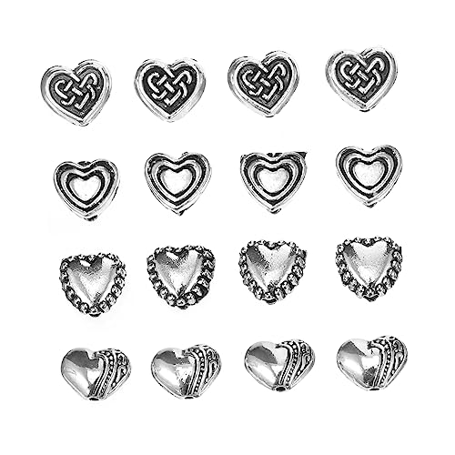 LIFKOME 100Stücke Herzförmige Armbandperlen DIY Spacer Beads für Schmuckherstellung und Bastelprojekte Zubehör für Armbänder und Halsketten Vielseitige LIFKOME 100Stücke Herzförmige Armbandperlen DIY Spacer Beads für Schmuckherstellung und Bastelprojekte Zubehör für Armbänder und Halsketten Vielseitige von LIFKOME