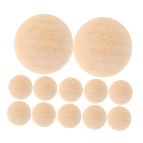 LIFKOME 100Stücke Holzperlen Unvollendete Halbe Kuppelperlen für Bastelprojekte Natürliche Holzkugeln für DIY Schmuck Dekoration und Handwerksbedarf für Armbänder LIFKOME 100Stücke Holzperlen Unvollendete Halbe Kuppelperlen für Bastelprojekte Natürliche Holzkugeln für DIY Schmuck Dekoration und Handwerksbedarf für Armbänder von LIFKOME