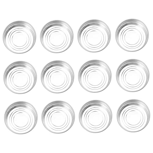 LIFKOME 100 Stück Aluminium Kerzenbecher Leere Kerzenhalter für Kerzenherstellung Nützliche Metallwachshalter Selbstgemacht Zubehör Tragbar Einfach zu Verwenden von LIFKOME