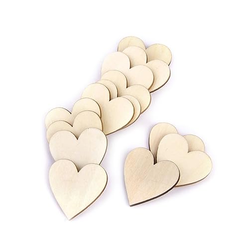LIFKOME 100Stücke Leere Herz Holzscheiben Für DIY Handwerk Und Dekoration Glatt Geschliffen Für Bastelprojekte Schilderherstellung Und Decoupage Holzfarbe LIFKOME 100Stücke Leere Herz Holzscheiben Für DIY Handwerk Und Dekoration Glatt Geschliffen Für Bastelprojekte Schilderherstellung Und Decoupage Holzfarbe von LIFKOME