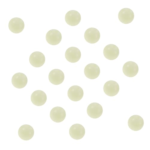 LIFKOME 100Stücke Luminöse Glasperlen Für Armbänder Runde Schüttperlen Für DIY Schmuck Zum Auffädeln Von Armbändern Und Halsketten Leuchtende Farben von LIFKOME