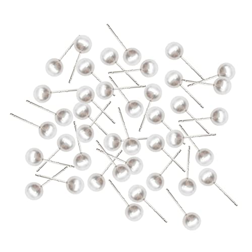 LIFKOME 100Stücke Perlen Ohrstecker für Frauen Ausgehöhlte Lange Ohrringe mit Silberstiften für Alltagslooks und Besondere Anlässe Leicht und Hautfreundlich von LIFKOME