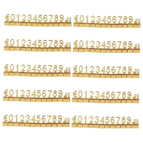 LIFKOME 10St Preisschild aus Metall Warenanhänger Nummernschilder Goldschmuck Anzahl Preistafeln Preisschildblock aus Metall Werbeschild mit Nummernschild Legierung Buchstabe Zähler LIFKOME 10St Preisschild aus Metall Warenanhänger Nummernschilder Goldschmuck Anzahl Preistafeln Preisschildblock aus Metall Werbeschild mit Nummernschild Legierung Buchstabe Zähler von LIFKOME