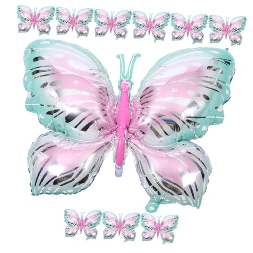 LIFKOME 10Stücke Aluminium Folien Schmetterlingsballons Aufblasbare Party Dekoration für Geburtstagsfeiern Babypartys und Hochzeiten und Benutzerfreundlich für Kreative von LIFKOME