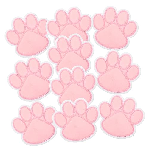 LIFKOME 10Stücke Hundepfoten Patches zum Aufbügeln DIY Applikationen für Kleidung Langlebige und Charmante Stickerei für Rucksäcke Jacken und Mehr von LIFKOME