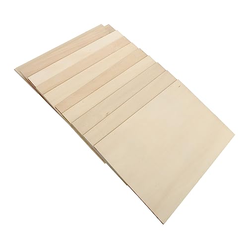 LIFKOME 10Stücke Lindenholz Sperrholzplatten Glatte Oberfläche für Sandmalerei und DIY Projekte und Sicher für Bastelideen und Pyrographie von LIFKOME