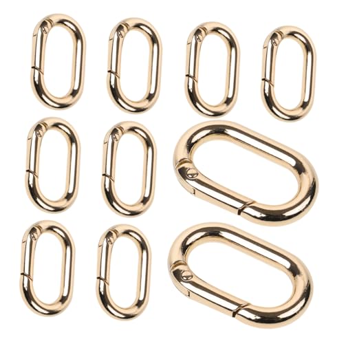 LIFKOME 10Stücke Ovaler Karabinerhaken Feder Schlüsselanhänger Schnalle Vergoldeter Karabiner für Handtaschen und DIY Projekte und Einfach zu Bedienen LIFKOME 10Stücke Ovaler Karabinerhaken Feder Schlüsselanhänger Schnalle Vergoldeter Karabiner für Handtaschen und DIY Projekte und Einfach zu Bedienen von LIFKOME