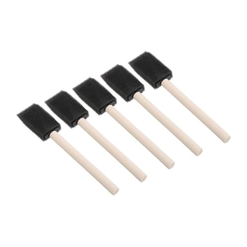 LIFKOME 10er Packung Teiliges Schwamm Pinsel Set mit Holzgriff Leichtes Kunsthandwerk Werkzeug für Malerei Flecken Lacke Acrylfarben Klebstoff für Basteln Hobby Vielseitig Einsetzbar von LIFKOME
