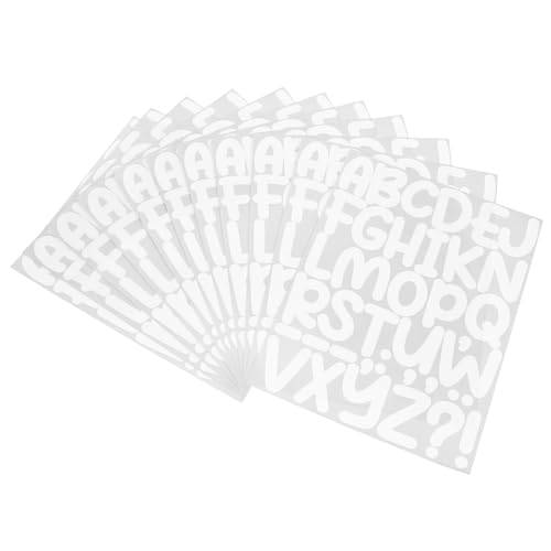 LIFKOME 12 Blatt Teiliges Selbstklebende Vinyl Buchstaben und Zahlenaufkleber Wasserfest Dekorative Alphabet und Nummernsticker für DIY Basteln Fenster Vielseitig Verwendbar LIFKOME 12 Blatt Teiliges Selbstklebende Vinyl Buchstaben und Zahlenaufkleber Wasserfest Dekorative Alphabet und Nummernsticker für DIY Basteln Fenster Vielseitig Verwendbar von LIFKOME