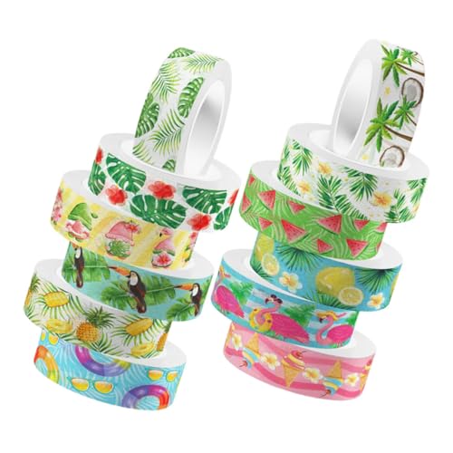 LIFKOME 12 Rollen Teiliges Grünes Washi Tape Dekoratives Ablösbares Bastelband für DIY Scrapbooking Tagebuchgestaltung Vielseitig Einsetzbar Einfach Zuschneidbar Schadstofffrei Farbakzent LIFKOME 12 Rollen Teiliges Grünes Washi Tape Dekoratives Ablösbares Bastelband für DIY Scrapbooking Tagebuchgestaltung Vielseitig Einsetzbar Einfach Zuschneidbar Schadstofffrei Farbakzent von LIFKOME