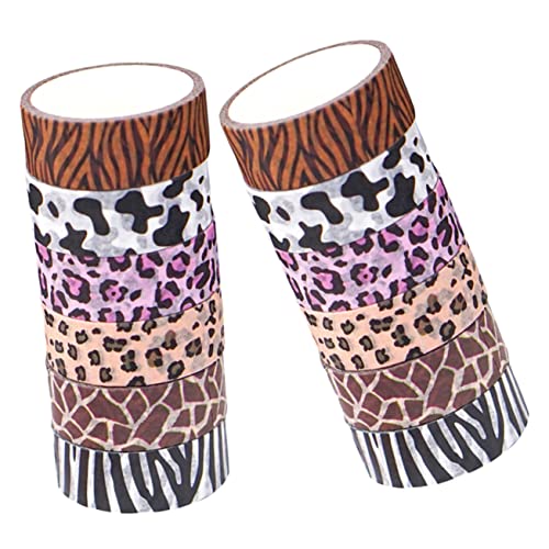 LIFKOME 12 Rollen Washi Tape mit Tierischen Mustern Dünne DIY Klebestreifen für Scrapbooking Geschenkverpackung Notizbuch Dekoration Vielseitige Klebebänder für Bastelbedarf von LIFKOME