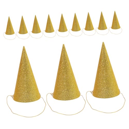 LIFKOME 12 Stück Glitzer Partyhüte Gold Trianguläre Geburtstagshüte für Erwachsene für Festlichkeiten und Feiern mit Design und Praktischen Bändern Zufällige Farbe Zufällige Farbe LIFKOME 12 Stück Glitzer Partyhüte Gold Trianguläre Geburtstagshüte für Erwachsene für Festlichkeiten und Feiern mit Design und Praktischen Bändern Zufällige Farbe Zufällige Farbe von LIFKOME
