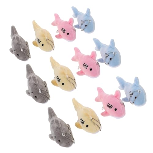 LIFKOME 12 Stück Mini Plüsch Hai Schlüsselanhänger Weiche Stofftier-anhänger mit Praktischer Schlaufe Bunte Meeres-themen Taschen Rucksackdeko Partyfüllung und Auto-schlüsselanhänger LIFKOME 12 Stück Mini Plüsch Hai Schlüsselanhänger Weiche Stofftier-anhänger mit Praktischer Schlaufe Bunte Meeres-themen Taschen Rucksackdeko Partyfüllung und Auto-schlüsselanhänger von LIFKOME