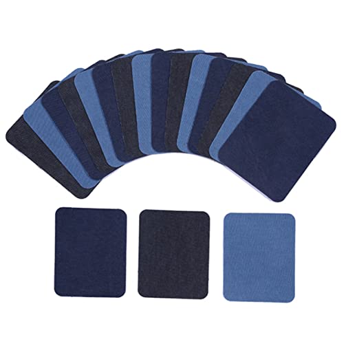 LIFKOME 12 Stück Teiliges Aufbügler Jeansstoff Patches Rechteckige Stoffflicken zum Aufbügeln und Nähen für Reparatur und Dekoration von Kleidung Pullovern Taschen in Dunkelblau Hellblau LIFKOME 12 Stück Teiliges Aufbügler Jeansstoff Patches Rechteckige Stoffflicken zum Aufbügeln und Nähen für Reparatur und Dekoration von Kleidung Pullovern Taschen in Dunkelblau Hellblau von LIFKOME