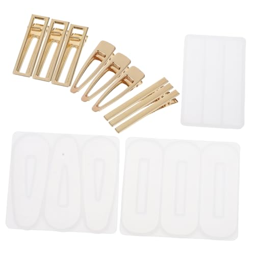 LIFKOME 12 Stück Teiliges DIY Silikon Haarclip Gießform Set Flexible Reißfeste Epoxidharz Form für Individuelle Haarspangen Wiederverwendbar Waschbar Geeignet für Schmuckherstellung und LIFKOME 12 Stück Teiliges DIY Silikon Haarclip Gießform Set Flexible Reißfeste Epoxidharz Form für Individuelle Haarspangen Wiederverwendbar Waschbar Geeignet für Schmuckherstellung und von LIFKOME
