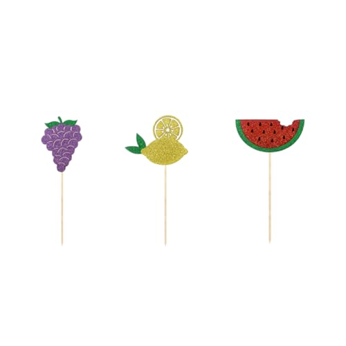 LIFKOME 12 Stück Teiliges Hawaii Obst Serie Kuchendeko Fruchtige Tortenstecker für Sommerpartys Wassermelone Kirsche Erdbeere Zitrone Traube Ananas Kreative und Sichere Papier Dekoration LIFKOME 12 Stück Teiliges Hawaii Obst Serie Kuchendeko Fruchtige Tortenstecker für Sommerpartys Wassermelone Kirsche Erdbeere Zitrone Traube Ananas Kreative und Sichere Papier Dekoration von LIFKOME