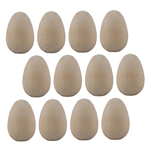 LIFKOME 12 Stück Teiliges Holz Bird Egg Ornamente Glatte DIY Eier Robustem Naturholz Unbemalte Bastelmaterialien für Mädchen Jahre für Kreative Graffiti und Osterdekoration LIFKOME 12 Stück Teiliges Holz Bird Egg Ornamente Glatte DIY Eier Robustem Naturholz Unbemalte Bastelmaterialien für Mädchen Jahre für Kreative Graffiti und Osterdekoration von LIFKOME