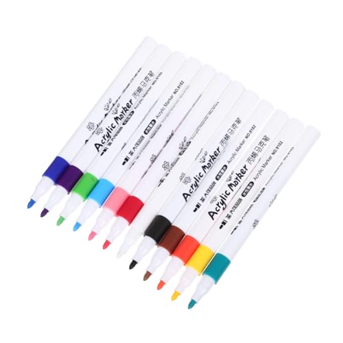 LIFKOME 12 Stück Teiliges Malstifte Wasserbasiert Ungiftige Marker für Kreative DIY Kunst Vielseitige Farbstifte zum Zeichnen Malen und Basteln für Jungen und Mädchen von LIFKOME