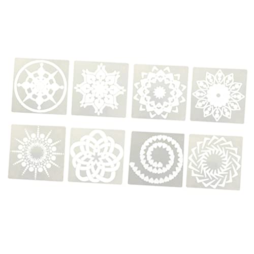LIFKOME 12 Stück Teiliges Mandala Schablonen Set Kreative Zeichenschablonen für Diy Malerei Dekorative Kunsthandwerk Vorlagen mit Verschiedenen Mustern für Wandgestaltung und von LIFKOME