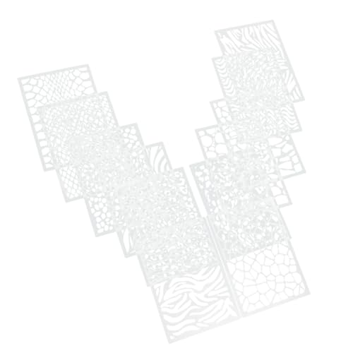 LIFKOME 12 Stück Teiliges Schablonen Leoparden Schlangenmustern Wiederverwendbare Malvorlagen für Wandgestaltung DIY Graffiti und Textilgestaltung Großes Inspirierendes Drawing stencil LIFKOME 12 Stück Teiliges Schablonen Leoparden Schlangenmustern Wiederverwendbare Malvorlagen für Wandgestaltung DIY Graffiti und Textilgestaltung Großes Inspirierendes Drawing stencil von LIFKOME