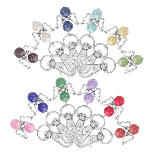 LIFKOME 12 Stück Teiliges Set Engel Schlüsselanhänger mit Flügel Design Gastgeschenke für Hochzeiten Geburtstage und Besondere Anlässe Symbolisiert Schutz und Segen von LIFKOME