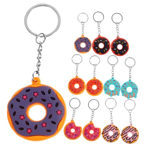 LIFKOME 12 Stück Teiliges Süßes Donut Schlüsselanhänger aus Flexiblem PVC Modische Anhänger für Taschen Rucksäcke und Geschenke Bunte Donuts als Trendige Charms Deko für Geburtstag und LIFKOME 12 Stück Teiliges Süßes Donut Schlüsselanhänger aus Flexiblem PVC Modische Anhänger für Taschen Rucksäcke und Geschenke Bunte Donuts als Trendige Charms Deko für Geburtstag und von LIFKOME
