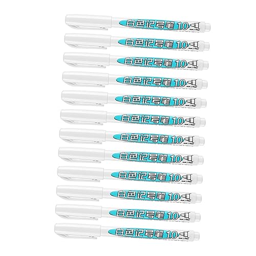 LIFKOME 12 Stück Teiliges Weißer Lackstifte Schnelltrocknende Marker für Ausbessern von Kratzern und Farbfehlern von LIFKOME