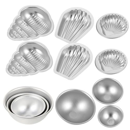 LIFKOME 12Stücke Aluminiumlegierungsformen für Badekugeln und Seifen DIY Salzkugel Einfaches Herauslösen für Anfänger und Profis Langlebig und Formstabil von LIFKOME